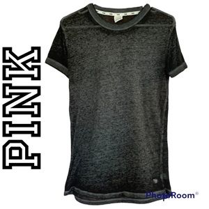 ✨Pink Victoria Secret Black Tee ✨